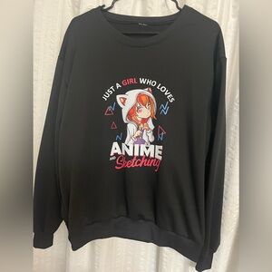 Cute black sweater size XL
